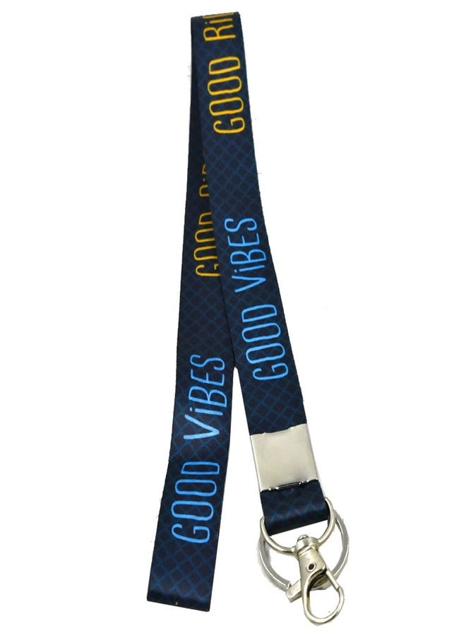 AFH Good Vibes Good Ride Long Fabric Decorative Biker Keychain - Image 1